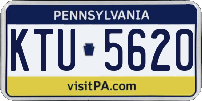 PA license plate KTU5620