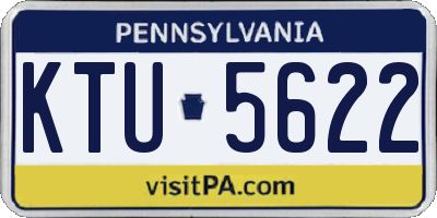 PA license plate KTU5622