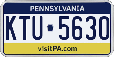 PA license plate KTU5630
