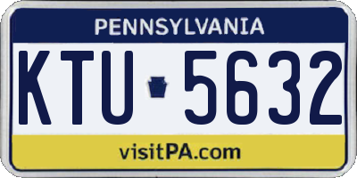 PA license plate KTU5632