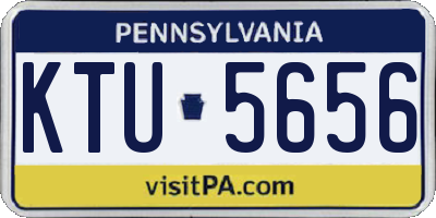 PA license plate KTU5656