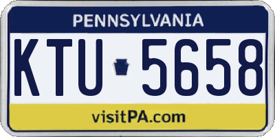 PA license plate KTU5658