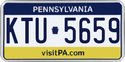 PA license plate KTU5659