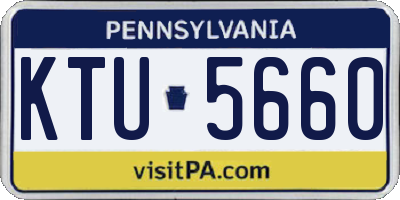 PA license plate KTU5660