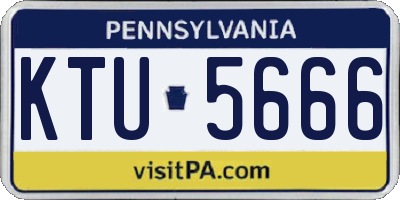 PA license plate KTU5666