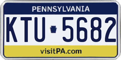 PA license plate KTU5682