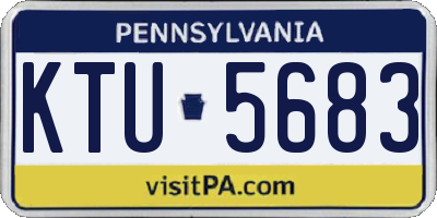 PA license plate KTU5683