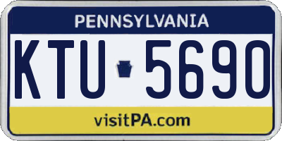 PA license plate KTU5690