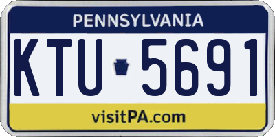 PA license plate KTU5691