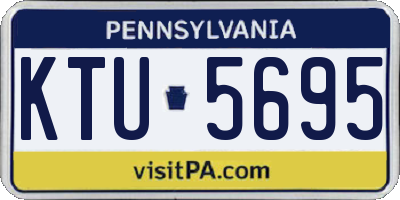 PA license plate KTU5695
