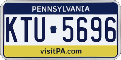 PA license plate KTU5696