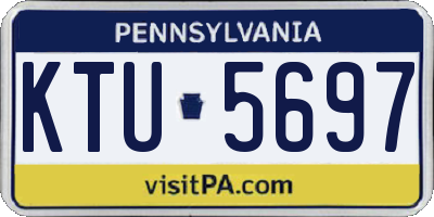 PA license plate KTU5697