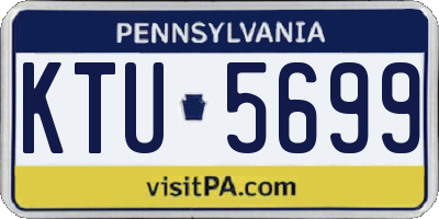 PA license plate KTU5699