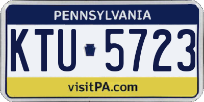 PA license plate KTU5723