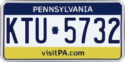 PA license plate KTU5732