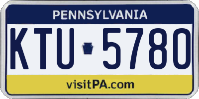 PA license plate KTU5780