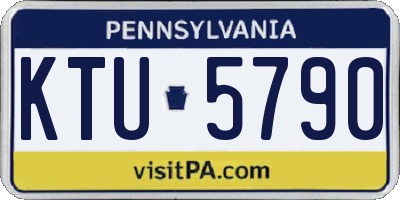 PA license plate KTU5790