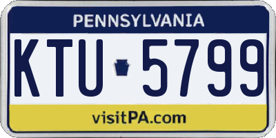 PA license plate KTU5799