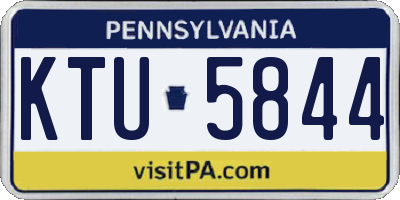 PA license plate KTU5844