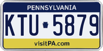 PA license plate KTU5879