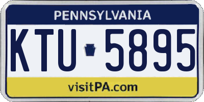PA license plate KTU5895