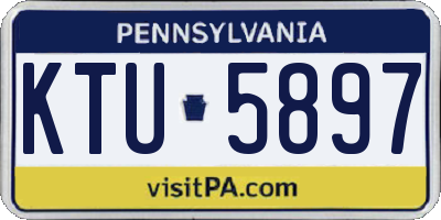 PA license plate KTU5897