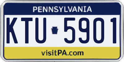 PA license plate KTU5901
