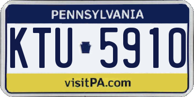 PA license plate KTU5910