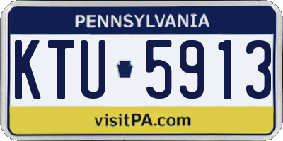PA license plate KTU5913