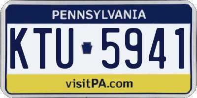 PA license plate KTU5941