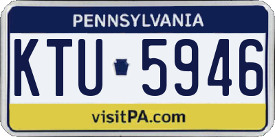 PA license plate KTU5946