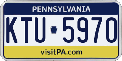 PA license plate KTU5970