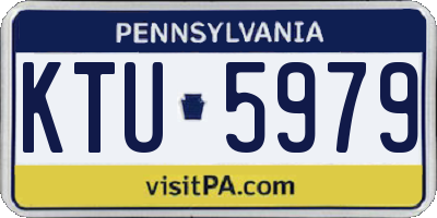 PA license plate KTU5979