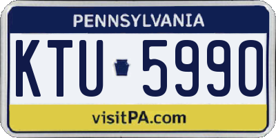 PA license plate KTU5990