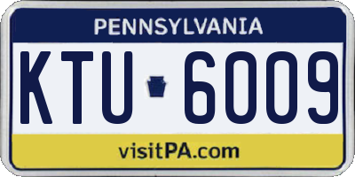 PA license plate KTU6009