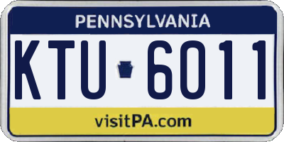 PA license plate KTU6011