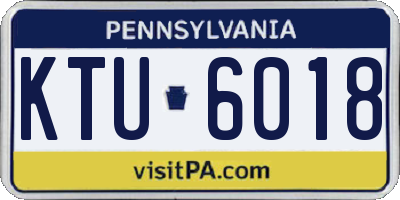PA license plate KTU6018