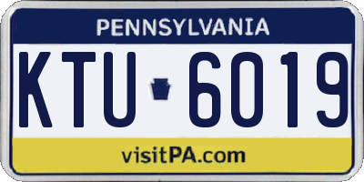 PA license plate KTU6019