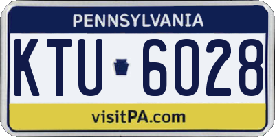 PA license plate KTU6028