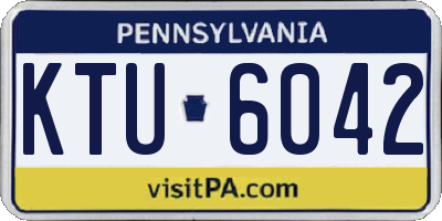 PA license plate KTU6042