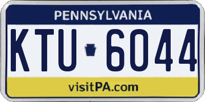 PA license plate KTU6044