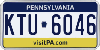 PA license plate KTU6046