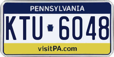 PA license plate KTU6048