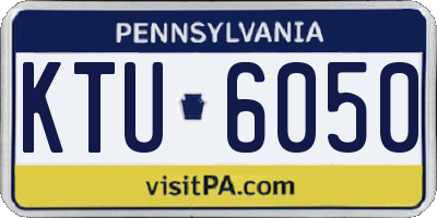 PA license plate KTU6050