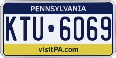 PA license plate KTU6069