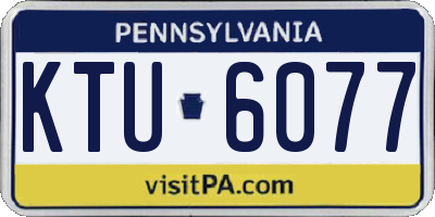 PA license plate KTU6077