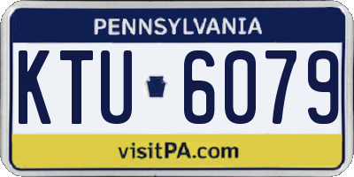 PA license plate KTU6079