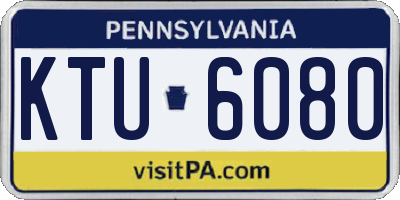 PA license plate KTU6080