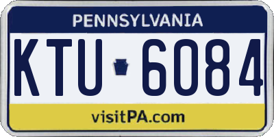 PA license plate KTU6084