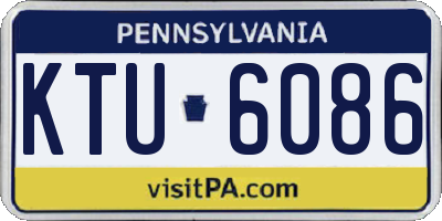 PA license plate KTU6086